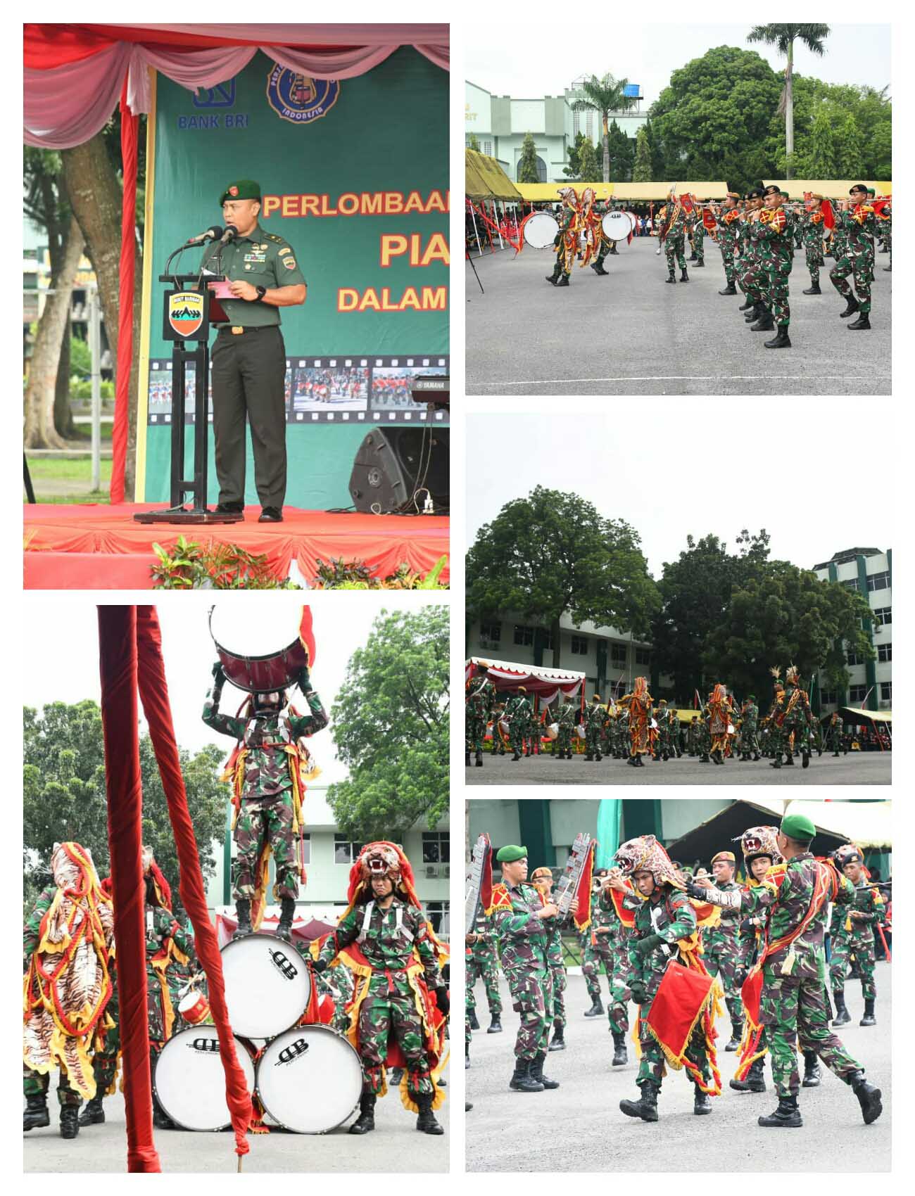 14 Tim Ramaikan Rebut Piala Pangdam I/BB LombaÂ Marchingband dan Drumband