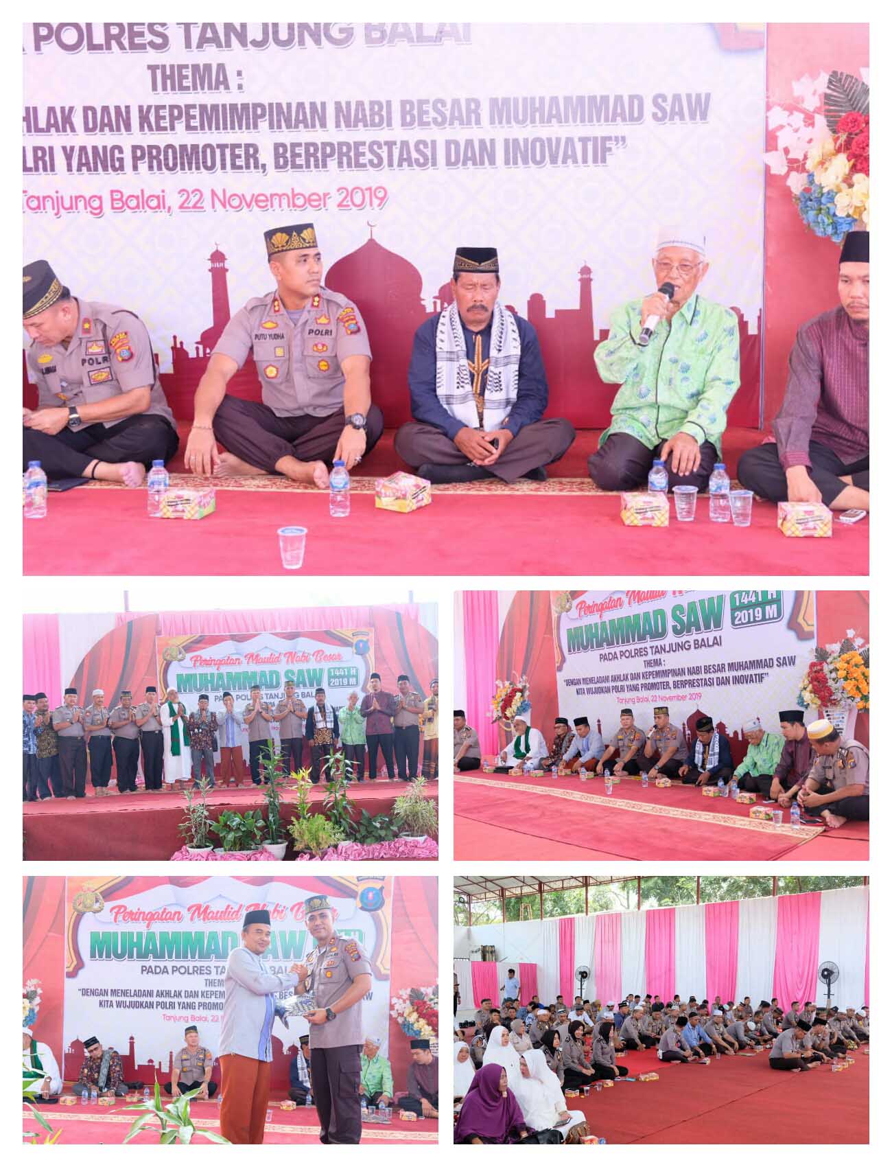 Polres Tanjungbalai Peringatan Maulid Nabi Besar Muhammad SAW 1441-H/ 2019-M