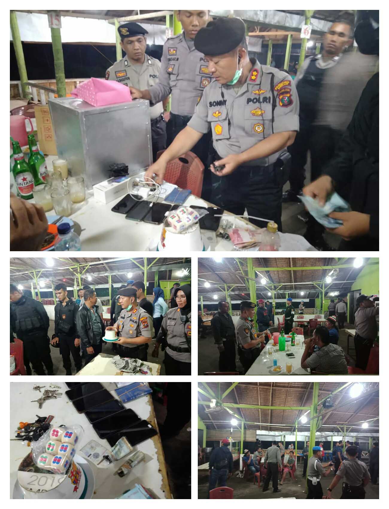 Tertibkan Lokasi Judi, Narkoba dan Miras di Cafe 77, 2 Pria dan 2 Wanita Diamankan