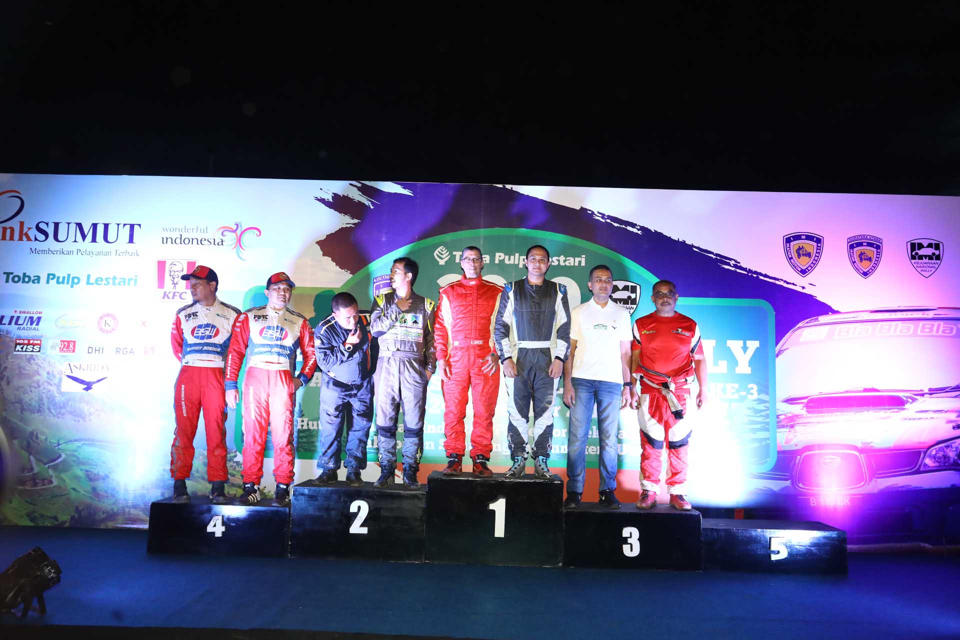 Nyaris Masuk Jurang,  Musa Rajekshah Berhasil Raih  Juara Tiga Umum Danau Toba Rally 2019