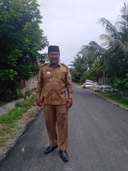 Jalan sudah di Aspal, Kades Pasar V Kebun Kelapa Terima Kasih Kepada Bupati DS