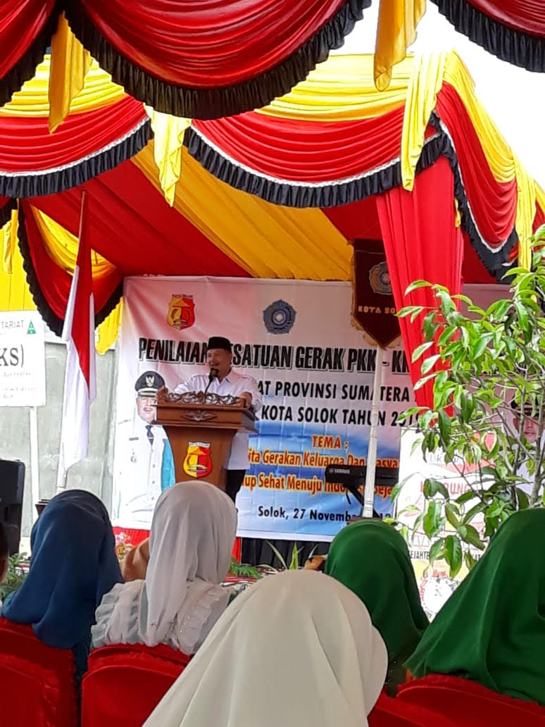 Tim Provinsi Nilai Kesatuan Gerak PKK, KB dan Kesehatan Kota SolokÂ 