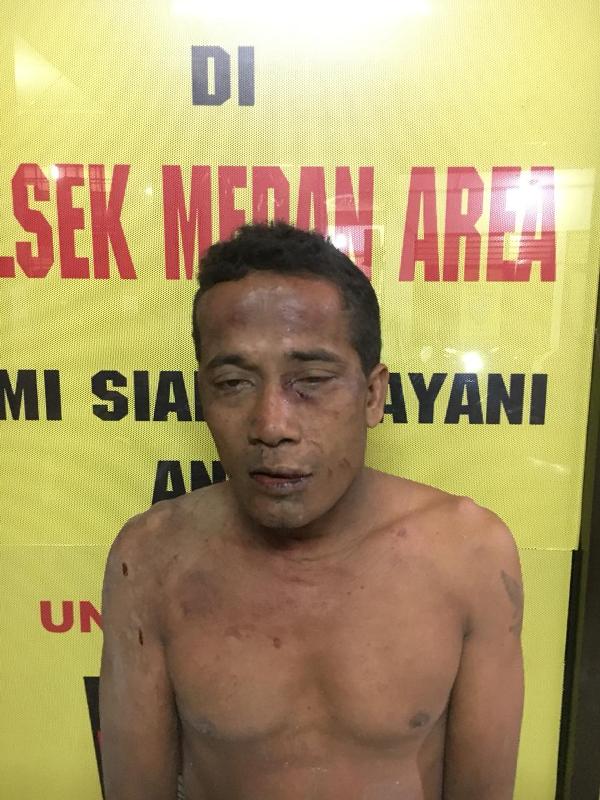 Kedapatan Mencuri HP, Buruh Bangunan Nginap di RTP Polsek Medan Area
