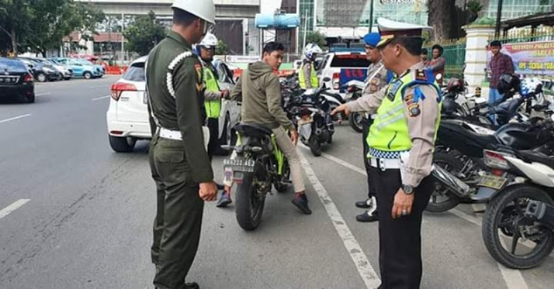 Hari Ke 13 Oprasi Zebra 2019, Satlantas Polrestabes Medan Keluarkan 147 Tilang