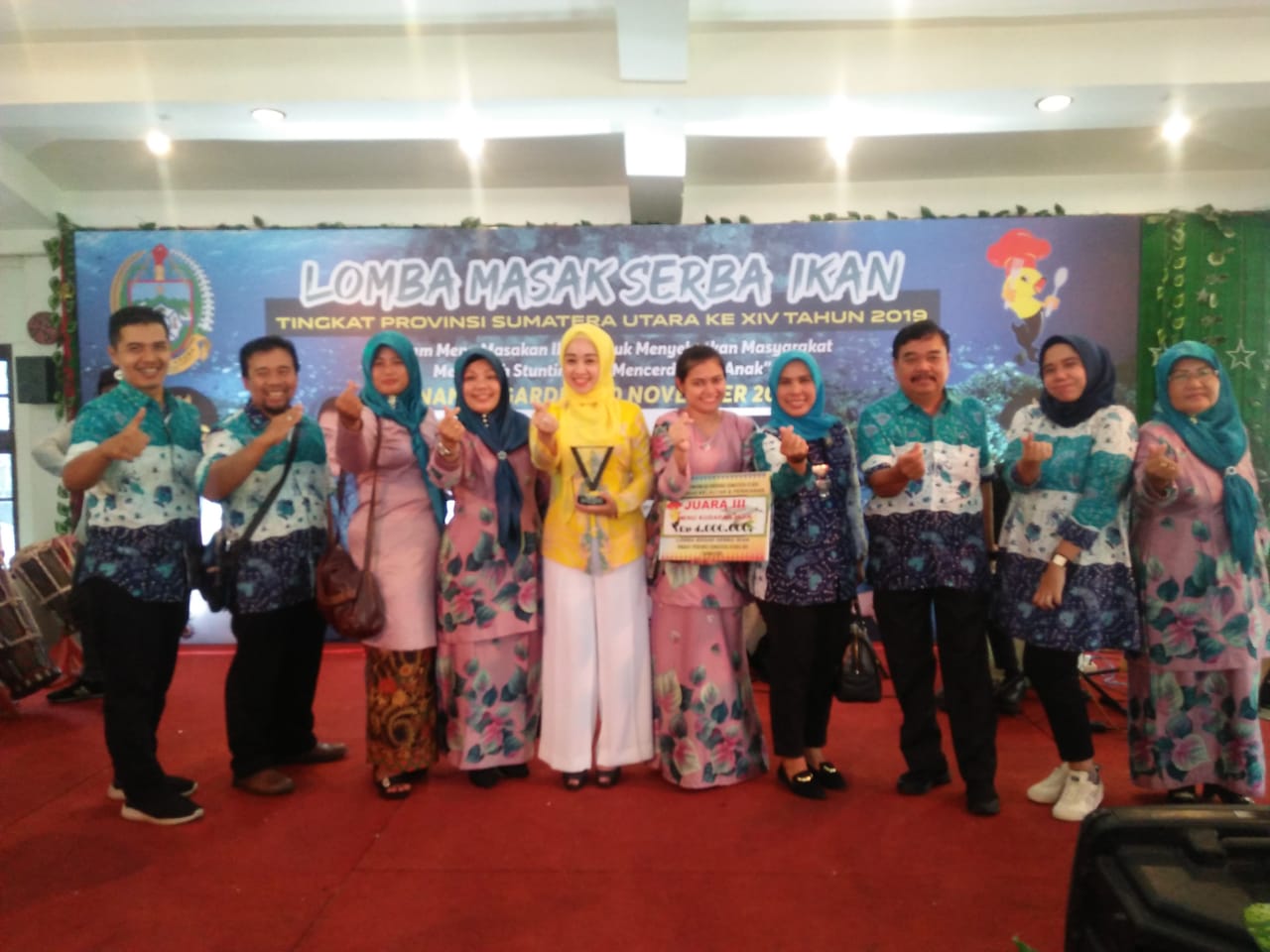 TP PKK Kecamatan Teluk Mengkudu Raih Juara III Lomba Masak Menu Ikan Kategori Menu KudapanÂ 