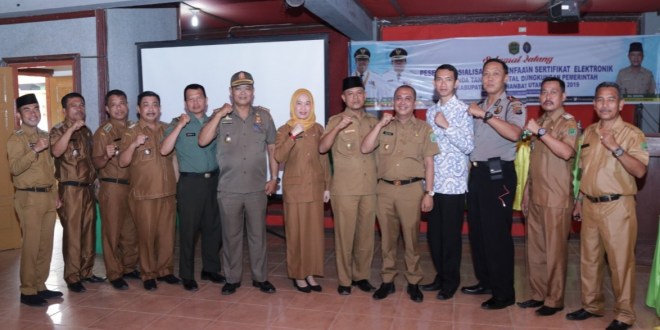 Bupati Sosialisasi Sertifikat Elektronik dan Tanda Tangan Digital