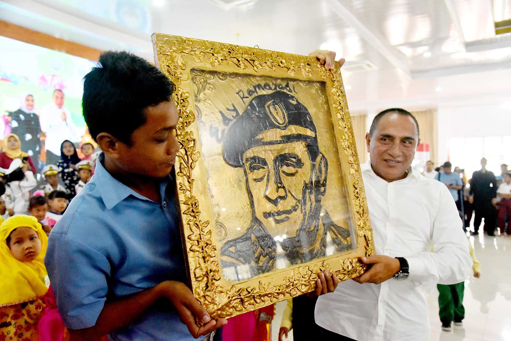 Peringatan Hari Anak Provinsi Sumut,  Edy RahmayadiÂ Ingatkan  Orang Tua Soal Masa Anak-anak