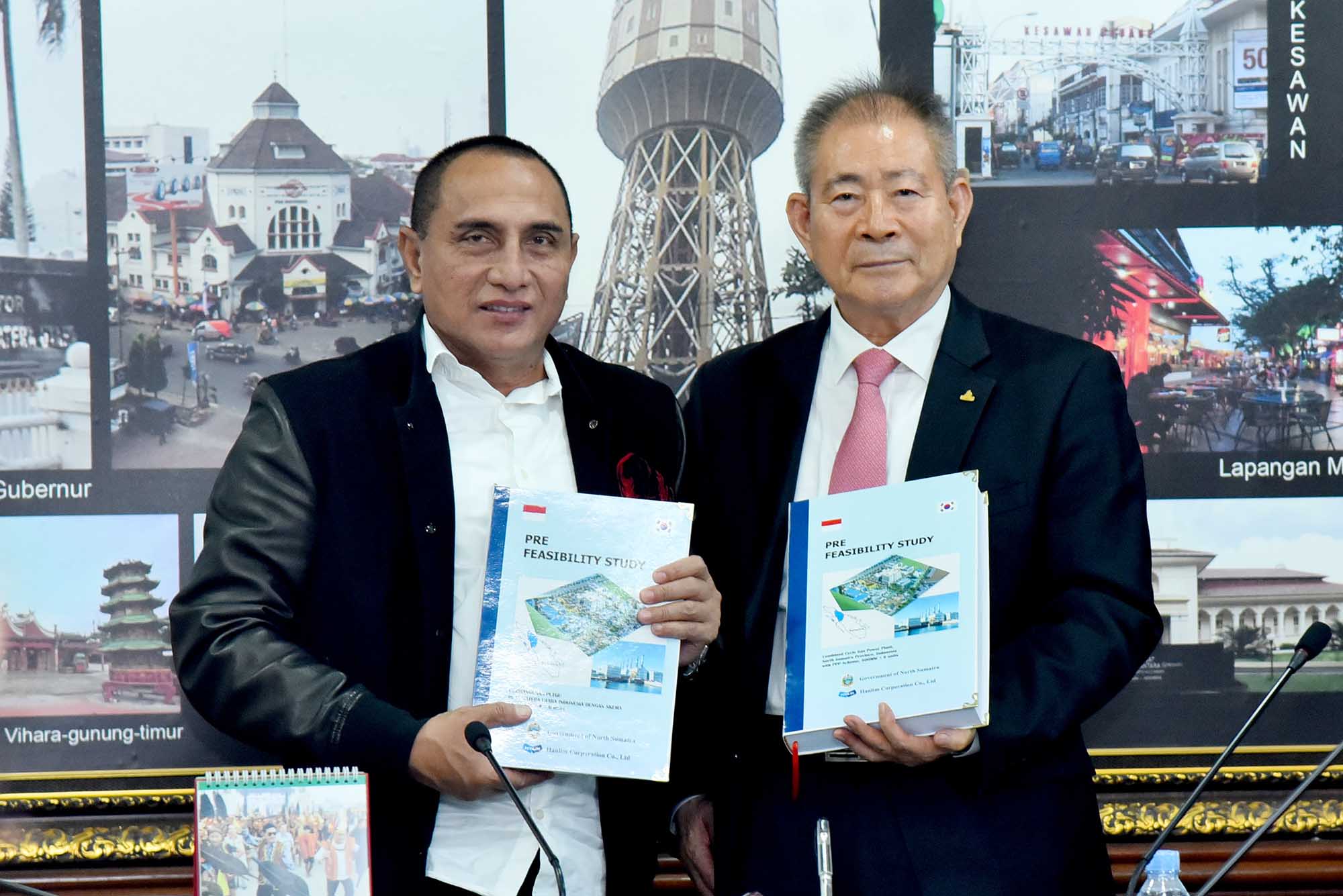 Hasil Pra Studi Kelayakan PLTGU Diserahkan,  Gubernur Edy HarapkanÂ GroundbreakingÂ Terlaksana Secepatnya