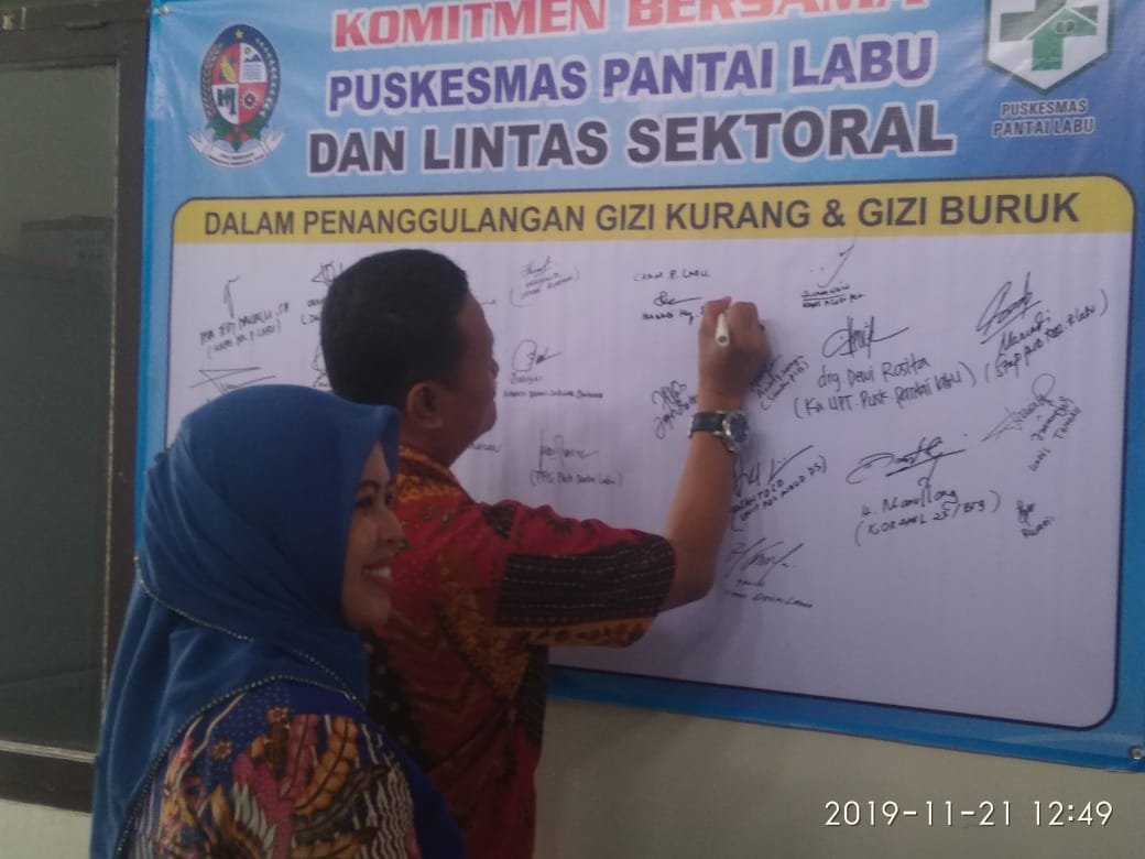 Jalankan instruksi Bupati DS,Puskesmas Pantai Labu Gelar Lokmin Lintas Sektor