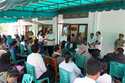 Sekda Tinjau Pendaftaran CPNS Formasi Pemkab Pakpak Bharat Tahun 2019