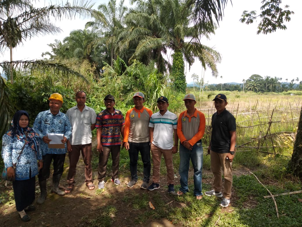 Tim BWS Sumatra ll dan Dinas PU Palas Lakukan Monitoring dan Peninjauan Loksi Jaringan Irigasi.