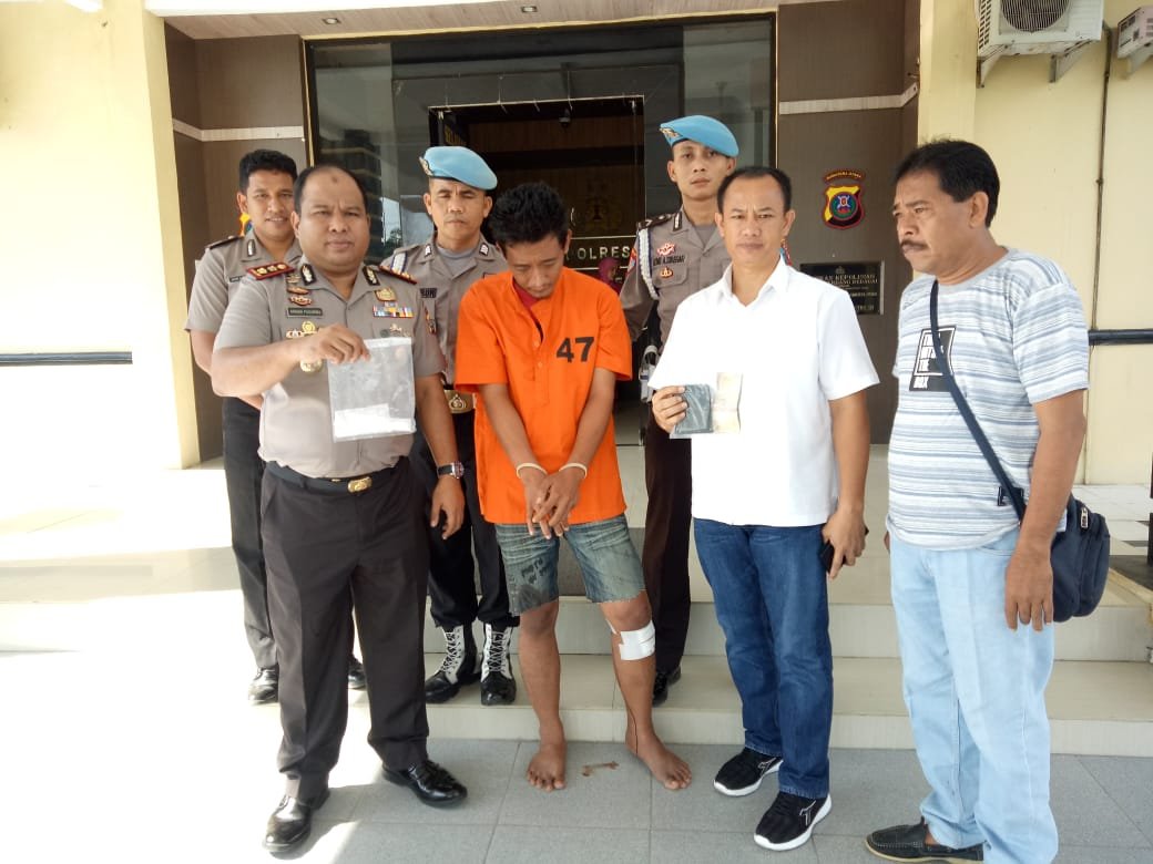 Mencoba Kabur, Kurir Sabu di Sei Rampah Ditembak Petugas