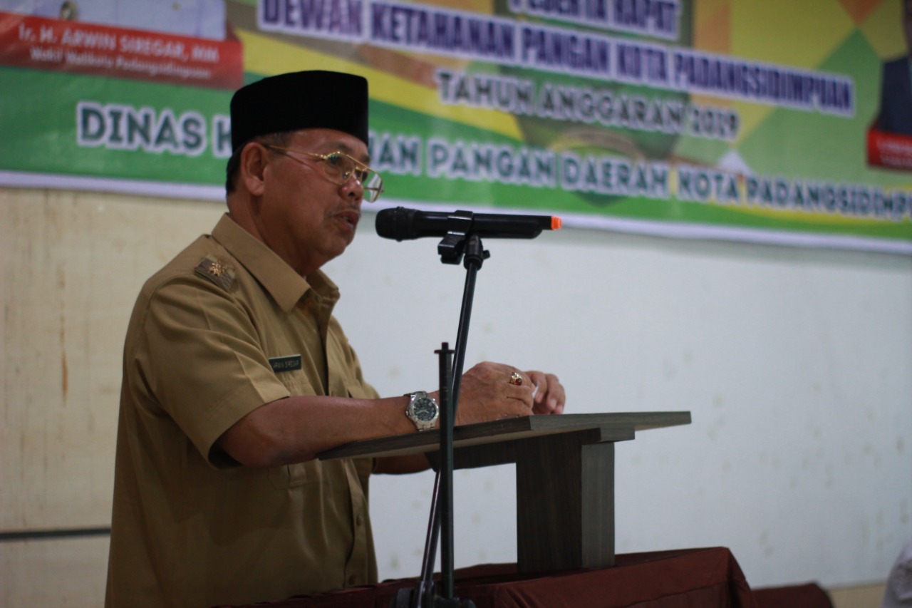 Wawako Pemkot P. Sidimpuan Pimpin Rapat Dewan Ketahanan Pangan Tingkat Kota Padangsidimpuan