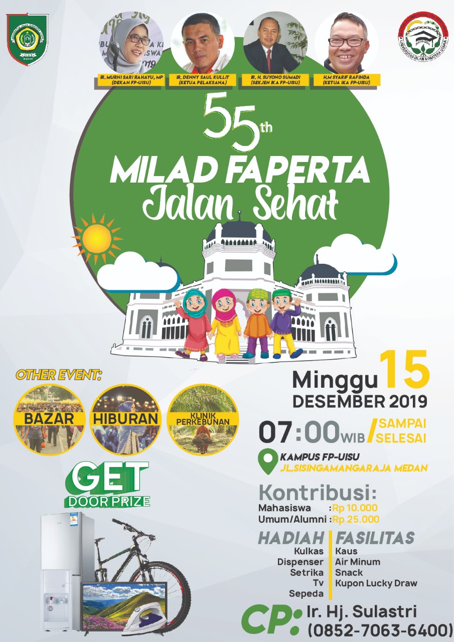 Yuk, Ikut Jalan Sehat di Milad ke - 55 Fa Perta UISU