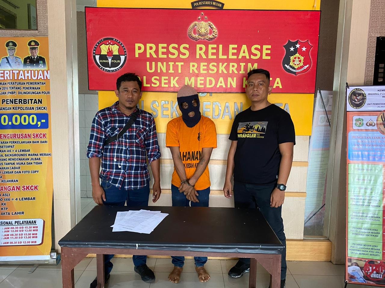 Pegasus Medan Kota RingkusÂ  Pencuri Peralatan Dapur 4 Tabung Gas