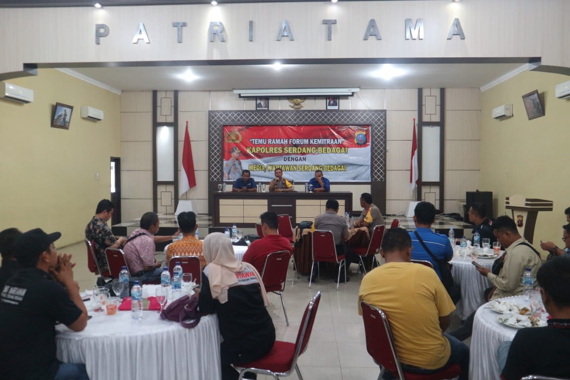 Kapolres Sergai Gelar Temu Ramah Dengan Insan Pers