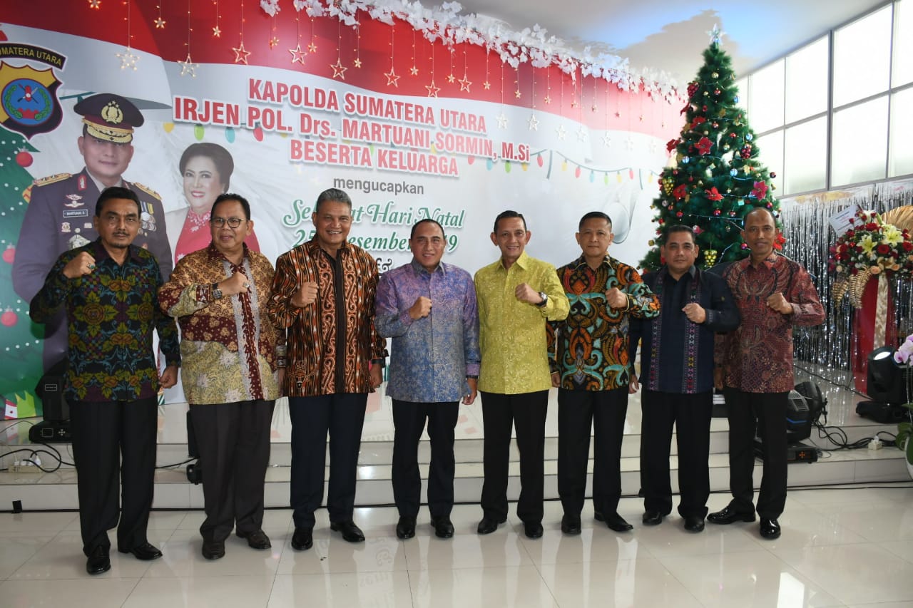 Gubsu Hadiri Open House Natal 2019 Kapolda Sumut