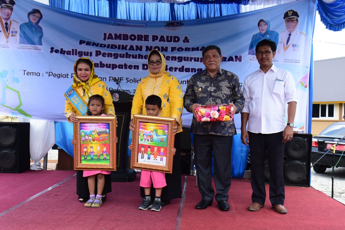 Ratusan Anak Meriahkan Gebyar Paud Deli Serdang Tahun 2019