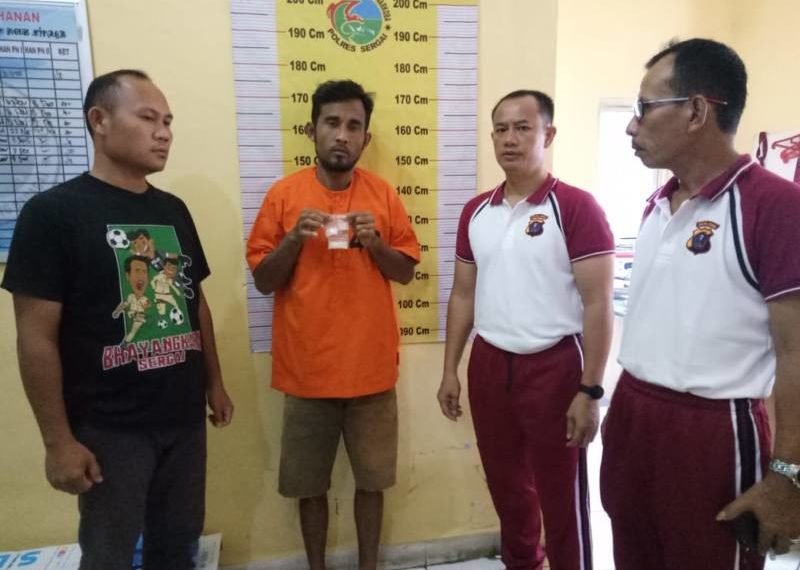 Satres Narkoba Polres Sergai Bekuk Pengedar Shabu Sei Bamban