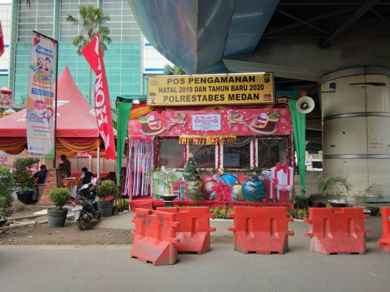 Polsek Medan Baru Beri Rasa Aman Pada Perayaan Nataru 2019-2020