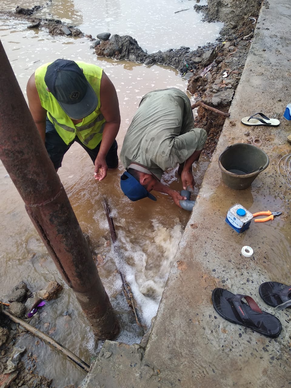 PDAM Tirtanadi Kembali Cuci Reservoir Booster Pump