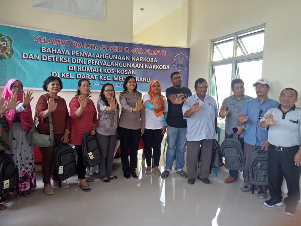 Pemilik Kos-kosan Kelurahan Darat Sosialisasi Bahaya Narkoba