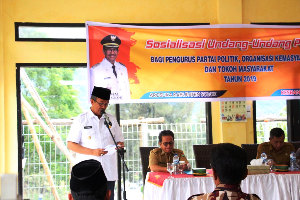 Sosialisasi Undang-undang Pemilu di Solok, Lakukan Kampanye Positif dan Kawal