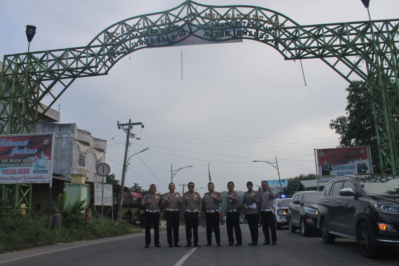 Dirlantas Polda Sumut Tinjau Jalur Jalinsum Besitang-Aceh Tamiang