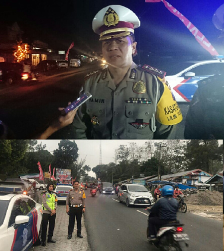 Malam Pergantian Tahun Ditlantas Polda Sumut Menurunkan Tim Urai Kemacetan di Jalur Wisata