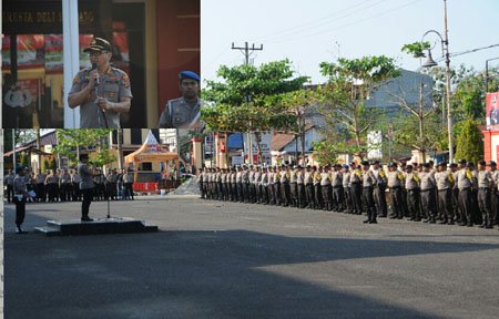 Polresta DS Gelar Apel Pengamanan Tahun Baru Imlek 2571