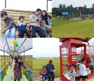 Jalan -jalan ke Kampung Wisata Paluh Naga, Hamparan Sawah Menjadi Daya Tarik Wisatawan