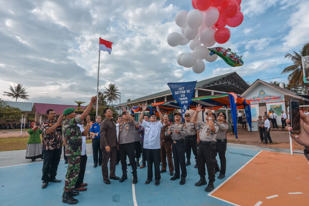 AKBP Hilman Wijaya Irup Hut Satpam Ke 39 di Kota Padangsidimpuan