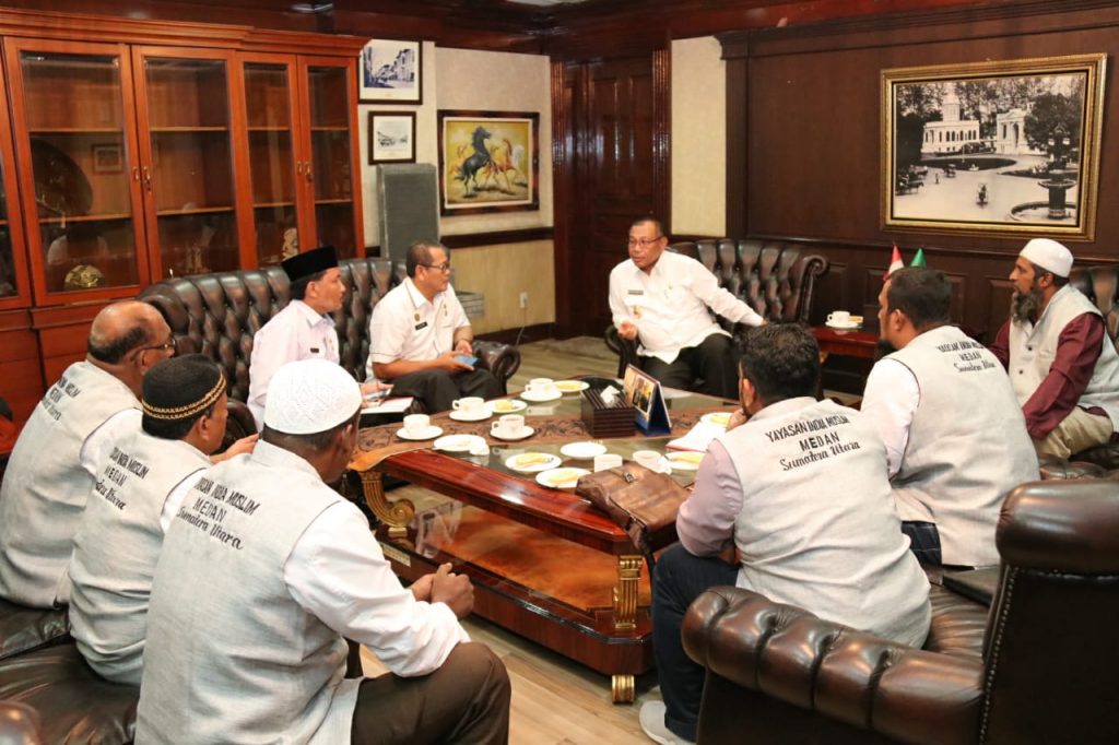 YIMS Minta Pemko Medan Bantu Pengurusan Sertifikat Wakaf Masjid Jamik