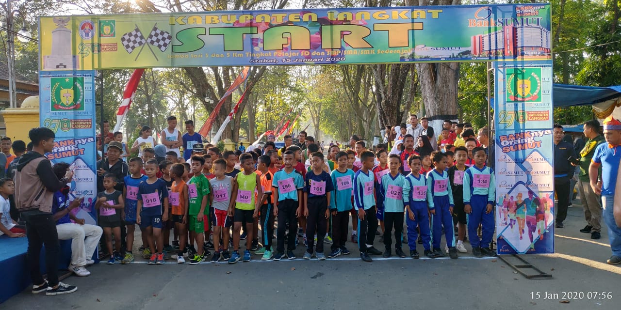 Meriahkan HUT Langkat Ke 270, Bank Sumut Gelar Lomba Lari