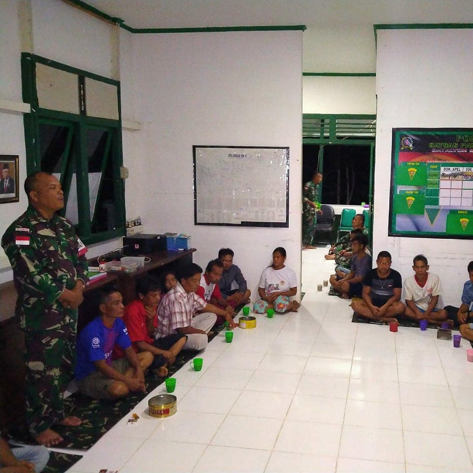 Satgas Pamtas Yonif 133/YS Gelar Acara Silahturahmi dan Doa Bersama Masyarakat