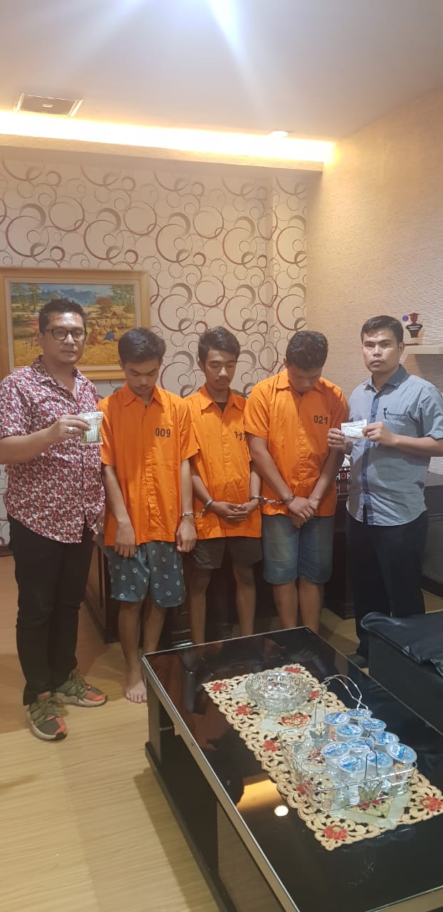 Pegasus Medan Baru Ringkus Pengguna, Pengedar dan BD Narkotika, 179 Pil Ekstasi Diamankan