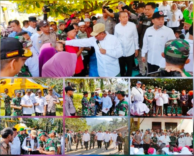 Kasdam I/BB Dampingi Gubsu Tinjau Lokasi Banjir Bandang di Labura