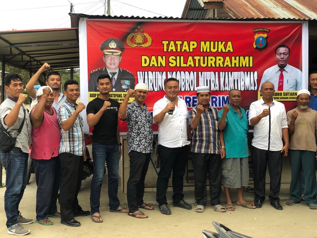 Satreskrim Polres Sergai Sampaikan Pesan Kamtibmas Melalui Giat Warung Obrol Kamtibmas
