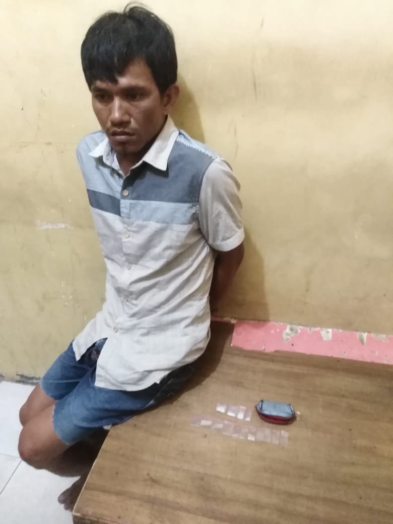 Lagi Transaksi Didepan Pintu Tambak, Pengedar Sabu Pantai Cermin Dibekuk Polisi