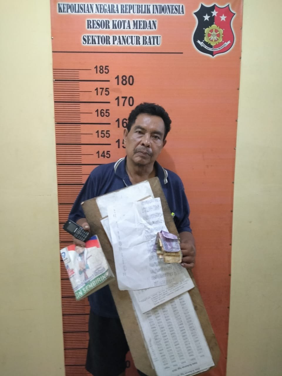 Reskrim Pancurbatu Jebloskan BD Togel Kedalam Jeruji Besi