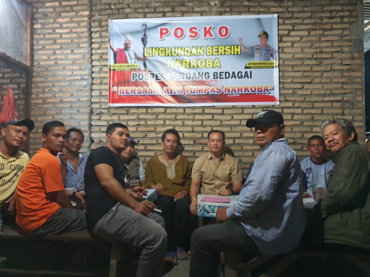 Polres Sergai Dirikan Warung Cakap Cakap Sebagai Posko Lingkungan Bersih Narkoba di Perbaungan