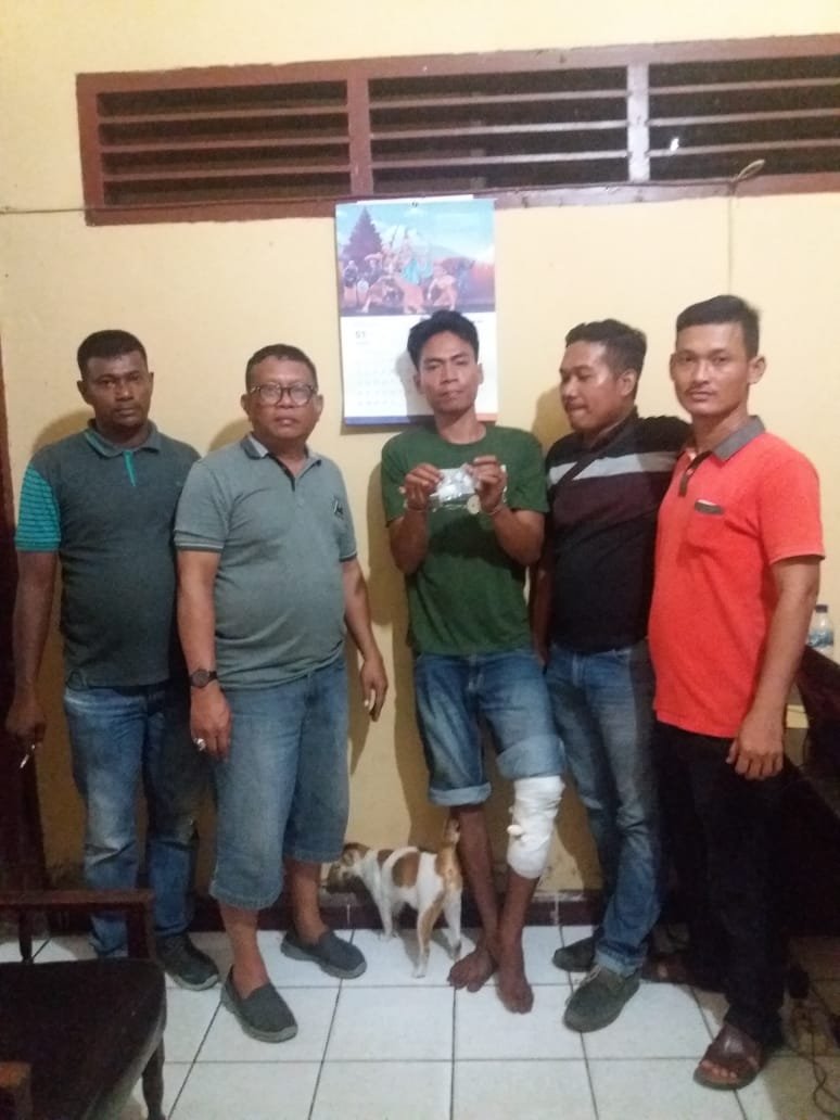 Coba Kabur Saat Ditangkap, Pengedar Sabu Pematang Guntung Dihadiahi Timah Panas
