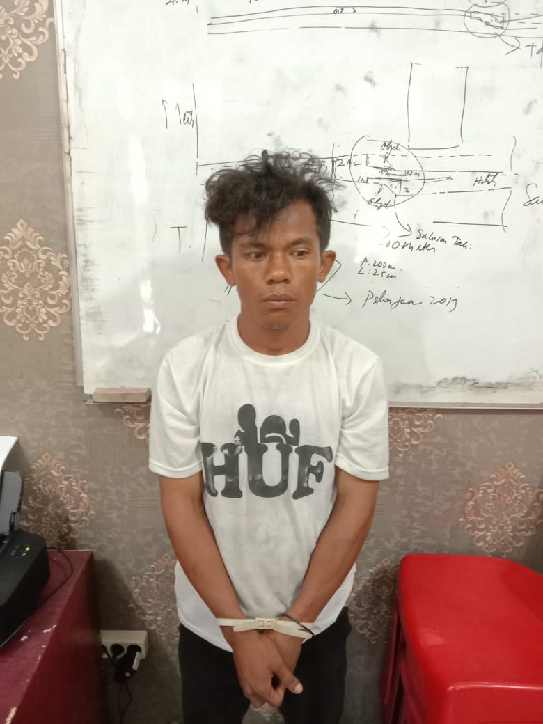 Curi Gula 1 Goni, Warga Medan Diamankan Satreskrim Polres Sergai