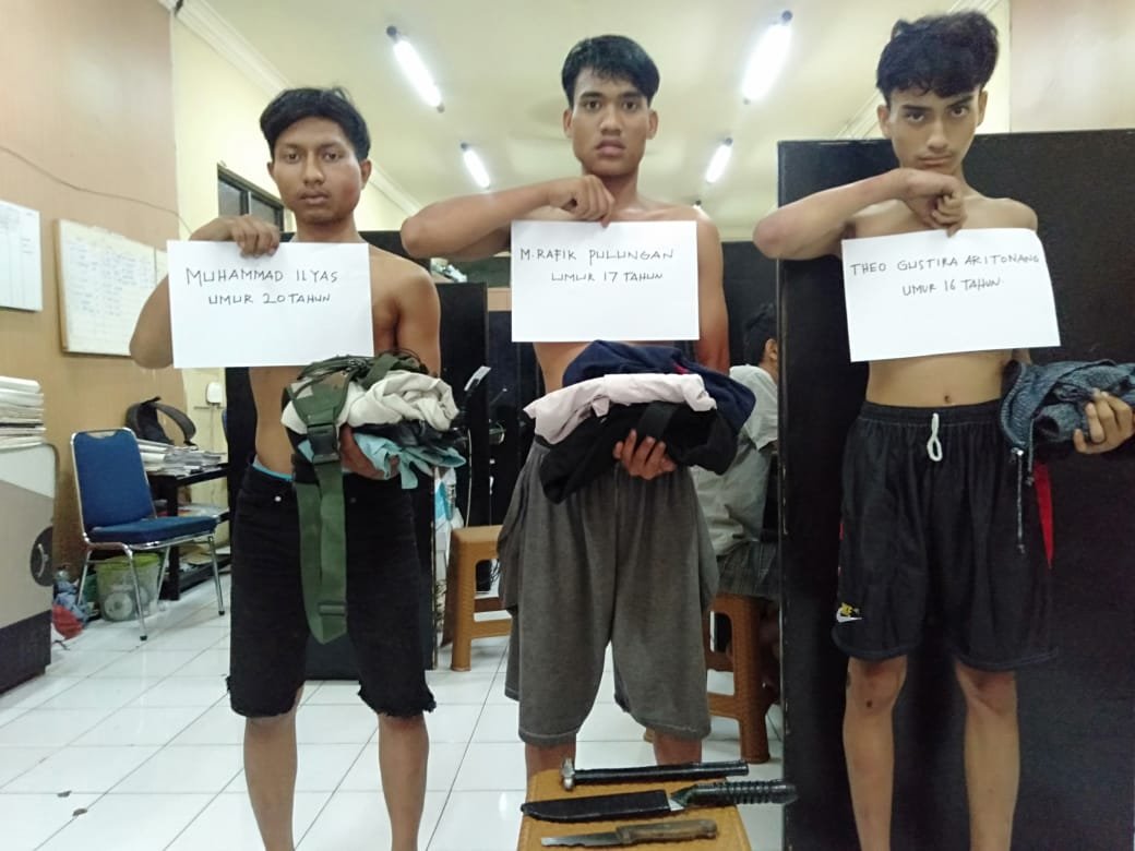 Polsek Medan Timur Ringkus 3 Komplotan Pelaku Begal