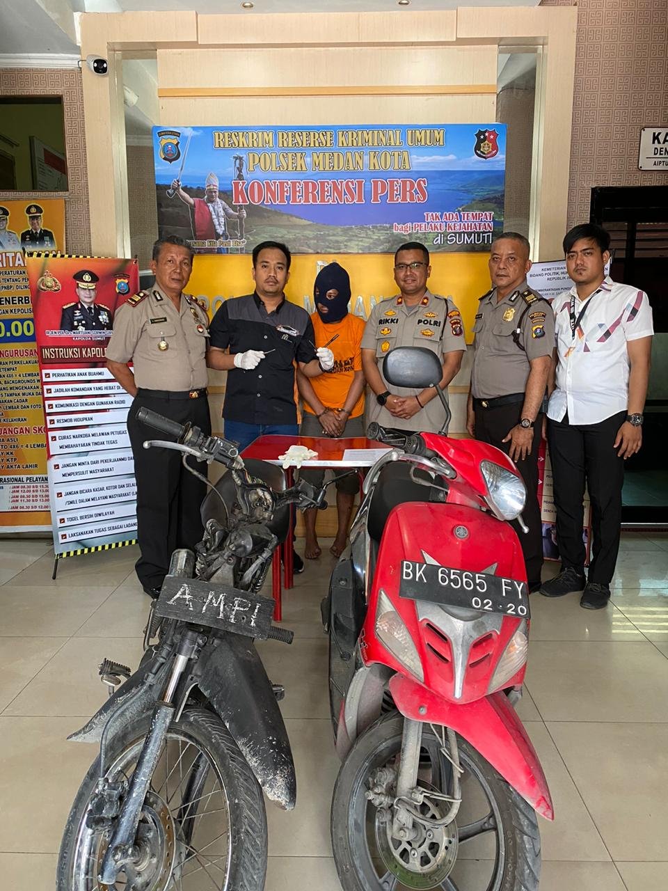 Pegasus Reskrim Medan Kota Ringkus Pelaku Curanmor