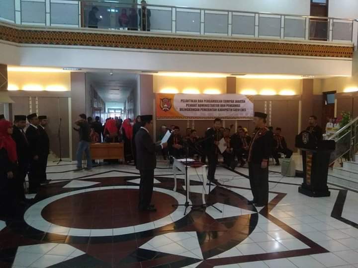 Bupati Gayo Lues Lantik 52 Pejabat di Januari 2020