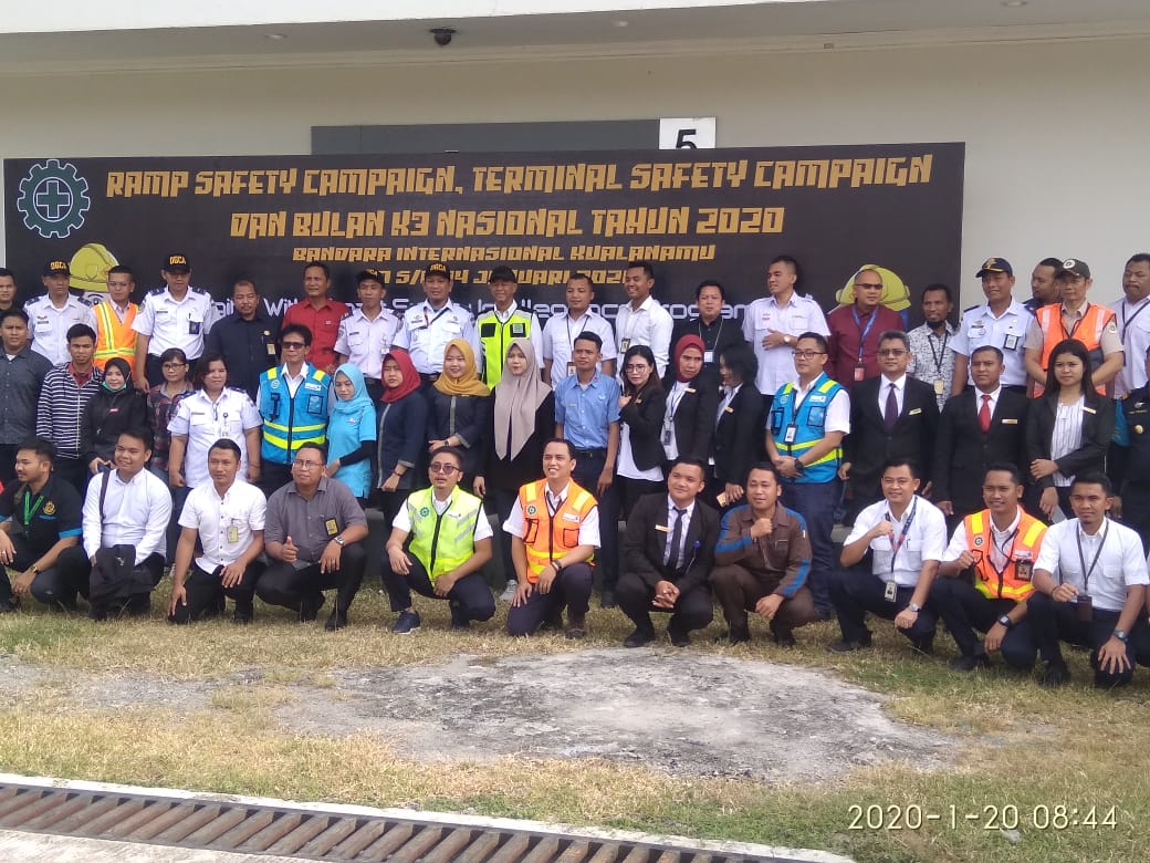 PT Â Angkasa Pura II Gelar Apel Ramp Safety Campaign Terminal Safety Campaign Serta Bulan K3 Â 2020