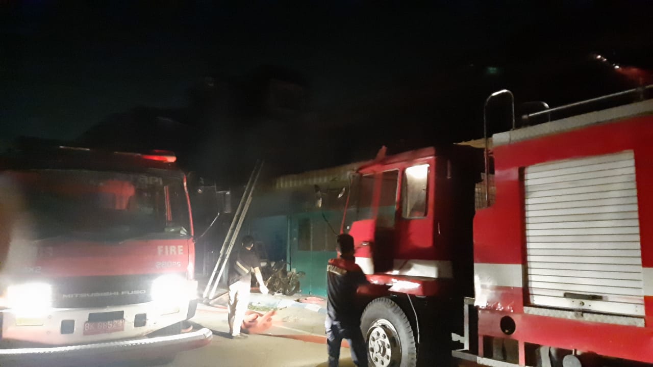 Kebakaran Di Lubuk Pakam,Kakek Nenek Tewas Terpanggang