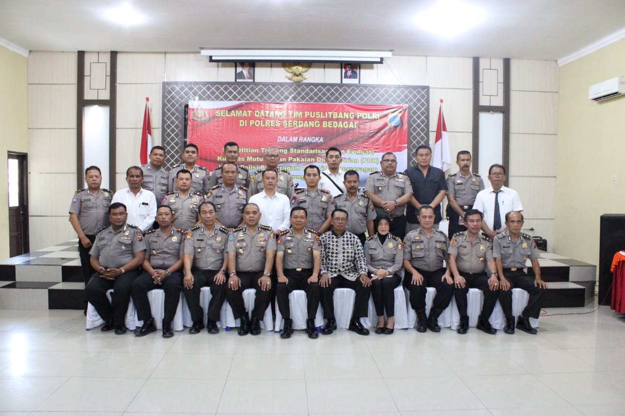 Kapolres Sergai Terima Kunjungan Tim Puslitbang PolriÂ 