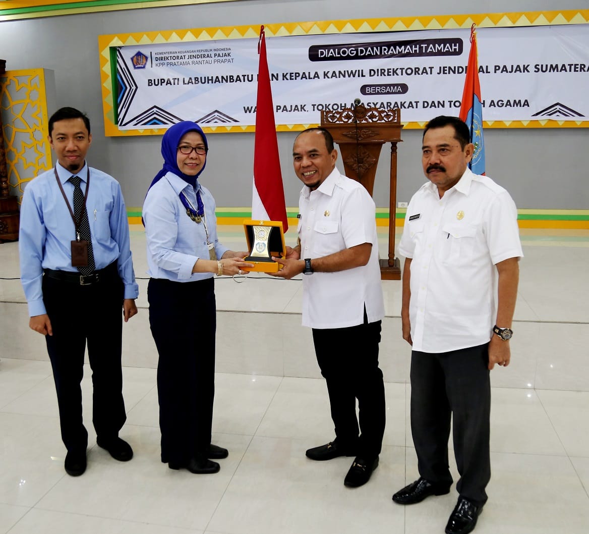 Bupati Labuhanbatu Dukung Optimalisasi Penerimaan Pajak Di KPP Pratama Rantauparapat